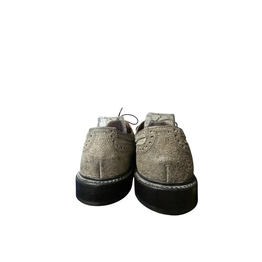 Allen Edmonds McTavish Wingtip Oxford Shoes Mens US 10.5 B Smokey Grey Leather